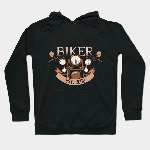 Biker Hoodie by Hercules t shirt shop